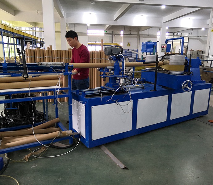 Spiral-paper-tube-making-machine